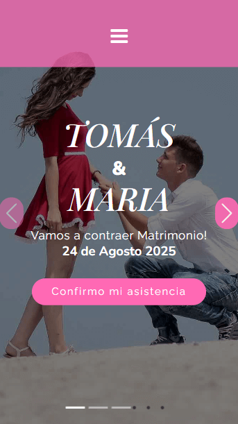 Invitación Romantico